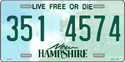 NH license plate 3514574