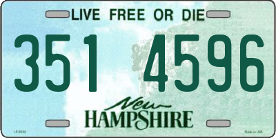 NH license plate 3514596