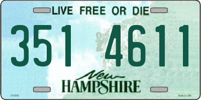 NH license plate 3514611