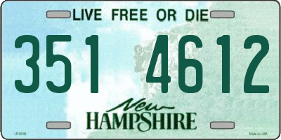 NH license plate 3514612