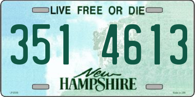 NH license plate 3514613