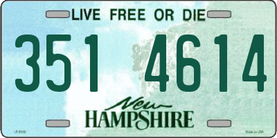 NH license plate 3514614