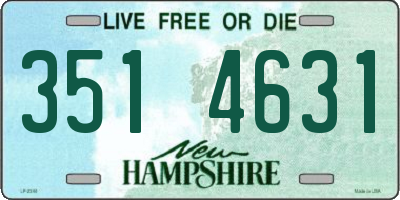 NH license plate 3514631