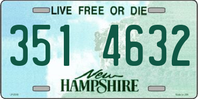NH license plate 3514632