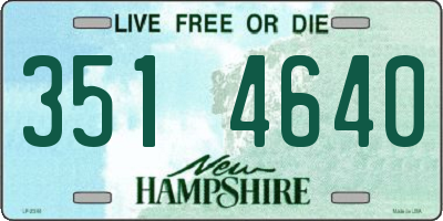 NH license plate 3514640