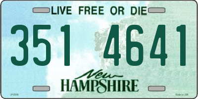 NH license plate 3514641