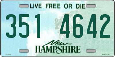 NH license plate 3514642