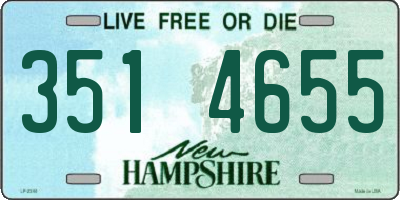 NH license plate 3514655