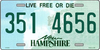 NH license plate 3514656