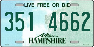 NH license plate 3514662