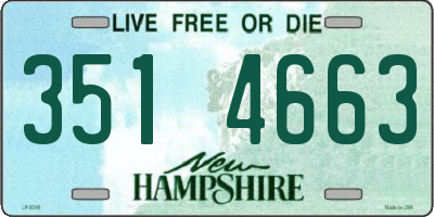 NH license plate 3514663