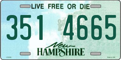 NH license plate 3514665