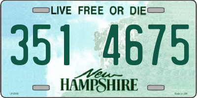NH license plate 3514675