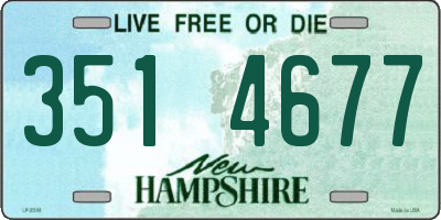 NH license plate 3514677