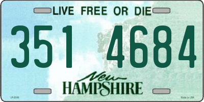 NH license plate 3514684
