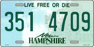 NH license plate 3514709