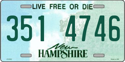 NH license plate 3514746