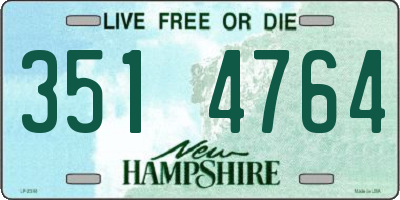 NH license plate 3514764
