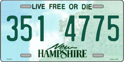 NH license plate 3514775