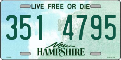 NH license plate 3514795