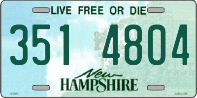 NH license plate 3514804