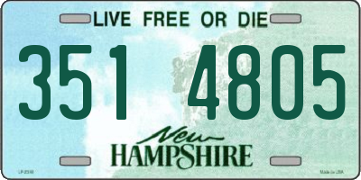 NH license plate 3514805