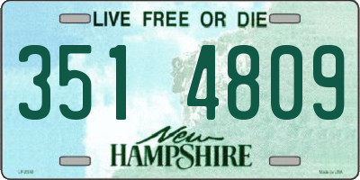 NH license plate 3514809