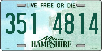 NH license plate 3514814