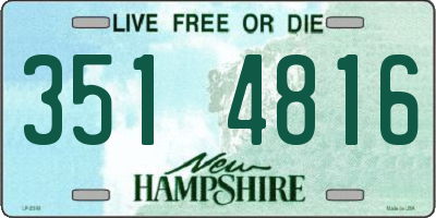NH license plate 3514816