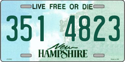 NH license plate 3514823