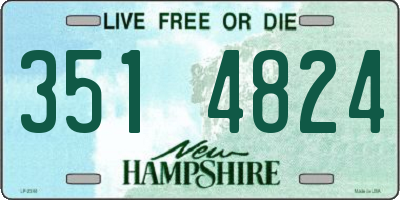 NH license plate 3514824