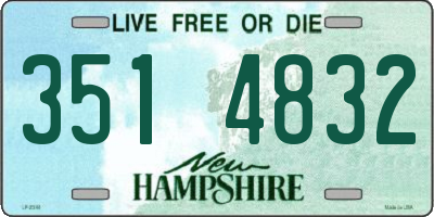 NH license plate 3514832