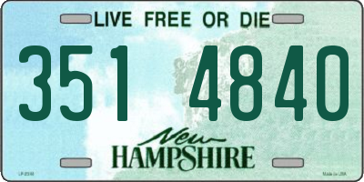 NH license plate 3514840