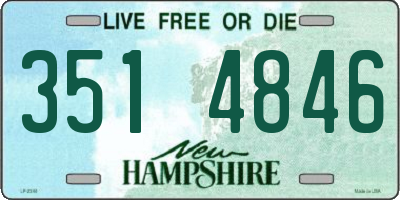 NH license plate 3514846