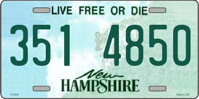 NH license plate 3514850