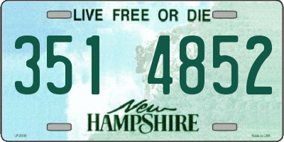 NH license plate 3514852