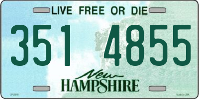 NH license plate 3514855