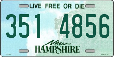 NH license plate 3514856