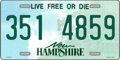 NH license plate 3514859