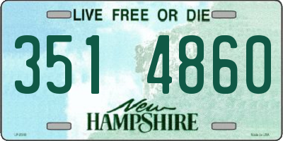 NH license plate 3514860