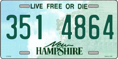 NH license plate 3514864