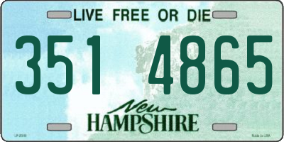 NH license plate 3514865