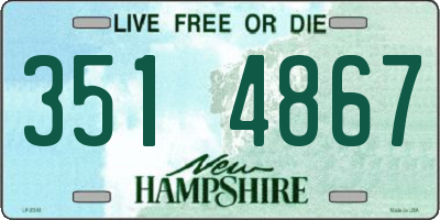 NH license plate 3514867