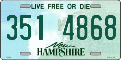 NH license plate 3514868
