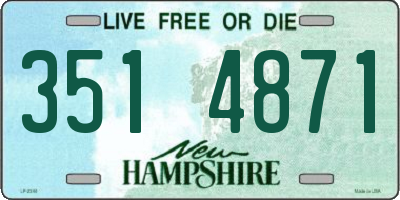 NH license plate 3514871