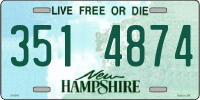 NH license plate 3514874