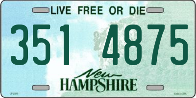 NH license plate 3514875