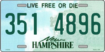 NH license plate 3514896