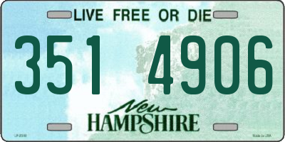NH license plate 3514906