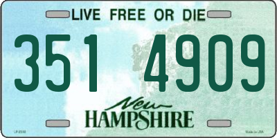 NH license plate 3514909